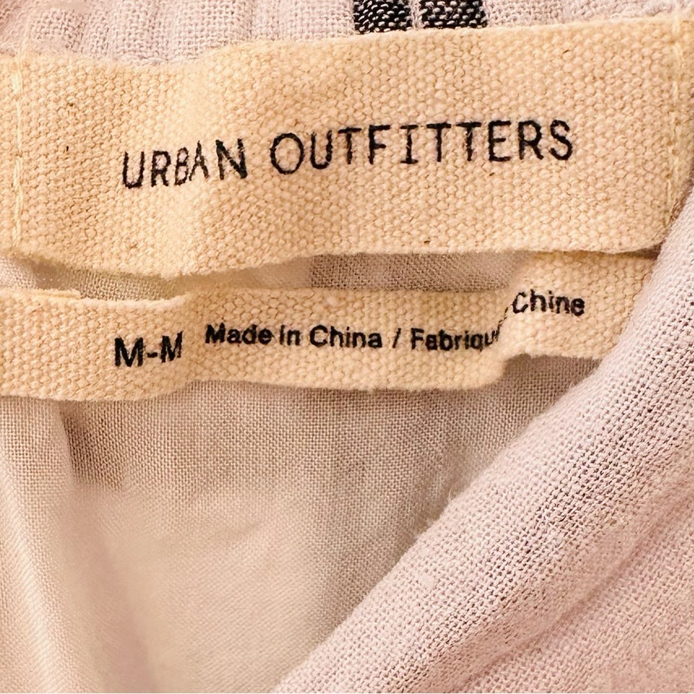 UO urban outfitters Breezy Plunging Linen Mini Dress - Picture 11 of 12